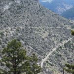 Lewis and Clark Caverns path to entrance (top; right to left) from exit (bottom, left to right)