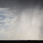 rain passing by the Little Bighorn Battlefield National Monument