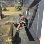 dumping the black and grey sewage tanks before leaving Lewis and Clark Caverns State Park