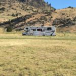 dumping the black and grey sewage tanks before leaving Lewis and Clark Caverns State Park