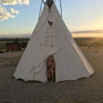 teepee option (we didn't use) at 7th Ranch RV Park, Crow Agency, MT