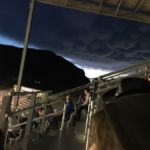 Strange clouds coming over the Cody Rodeo through the pass